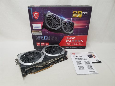 Radeon RX 6700 XT MECH 2X 12G OC 各サイトで併売につき売切れのさいはご容赦願います。