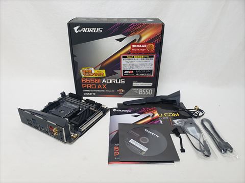 B550I AORUS PRO AX rev1.1 各サイトで併売につき売切れのさいはご容赦願います。