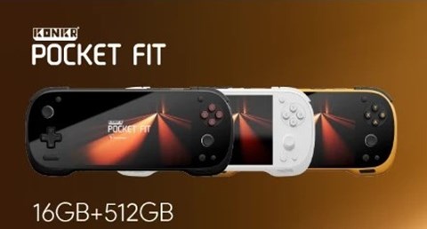 KONKR  Pocket Fit snapdragon G3 Gen3 16GB+512GB  ファントムブラック KONPKF-G3-16512B　【ハイビーム限定購入特典】ジョイスティックキャップ  ★決算セール特価！！