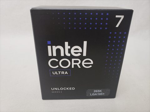 Core Ultra 7 265K BOX (3.9(5.4)/3.3(4.6)GHz/20(8+12)コア 20スレッド/スマートキャッシュ(L3)30MB/トータルL2キャッシュ36MB) 各サイトで併売につき売切れのさいはご容赦願います。