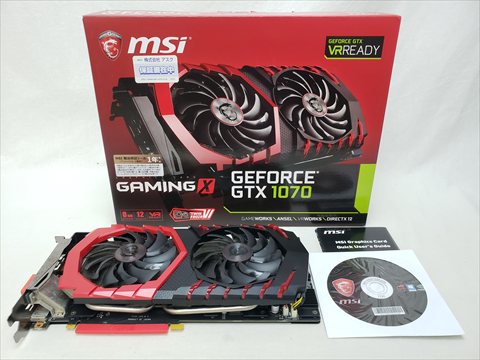 GeForce GTX 1070 GAMING X 8G 各サイトで併売につき売切れのさいはご容赦願います。