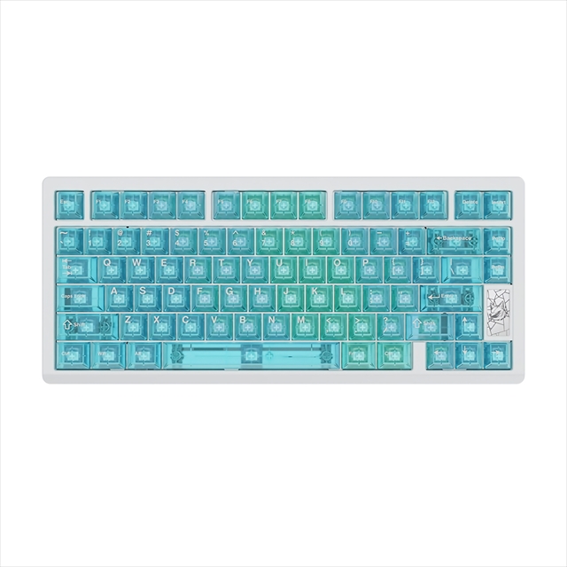 Chilkey Slice75 HE Keyboard White WS Flux Switch ck-slice75-he-white-flux