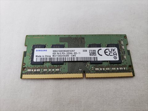 PC4-25600(DDR4 3200) 260Pin S.O.DIMM 4GB 各サイトで併売につき売切れのさいはご容赦願います。