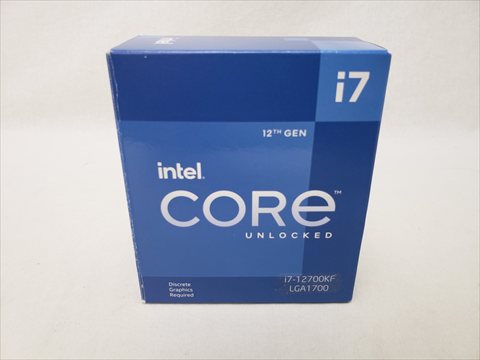 Core i7-12700KF BOX (P-core 8(3.6GHz)+E-core 4(2.7GHz)/20スレッド/Smart Cache 25MB/TDP125W） 各サイトで併売につき売切れのさいはご容赦願います。