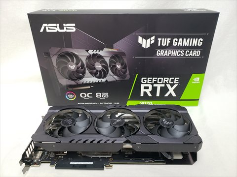 TUF-RTX3070-O8G-GAMING 各サイトで併売につき売切れのさいはご容赦願います。