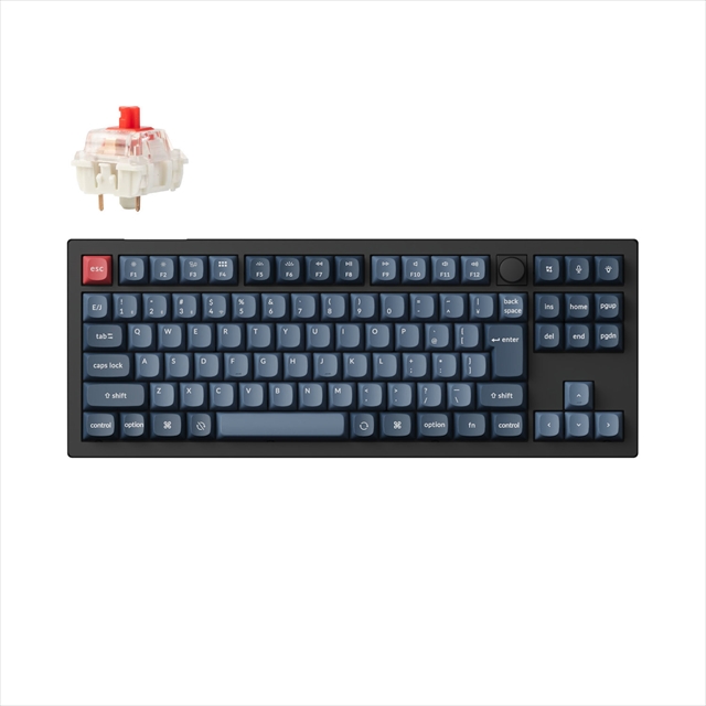 V3M-D1V-JIS V3 MAX QMK ワイヤレスカスタム・メカニカルキーボード - RGB - JIS配列（かな印字なし）  / Gateron Jupiter スイッチ（ホットスワップ）赤軸 / PBTダブルショットキーキャップ