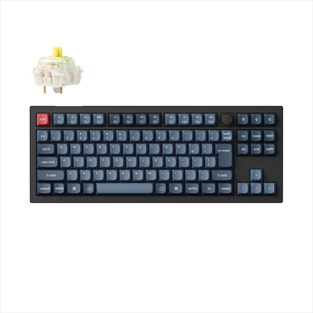 V3M-D4V-JIS V3 MAX QMK ワイヤレスカスタム・メカニカルキーボード - RGB - JIS配列（かな印字なし）  / Gateron Jupiter スイッチ（ホットスワップ）バナナ軸 / PBTダブルショットキーキャップ