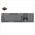 K5M-A6V-JIS K5 Max QMK/VIA ワイヤレス カスタム・メカニカルキーボード - White LED - JIS配列（かな印字なし）（テンキーレス） / KeychronロープロファイルSilent（静音）赤軸 / PBTダブルショットキーキャップ