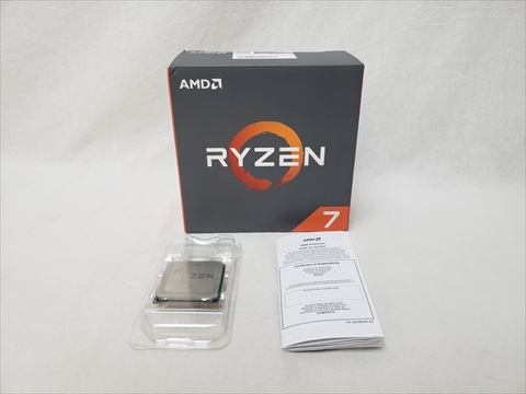 Ryzen 7 1700X BOX (8core 16thread/3.4GHz/3.8GHz/L2 512KB x8/L3 16MB/TDP95W) 各サイトで併売につき売切れのさいはご容赦願います。
