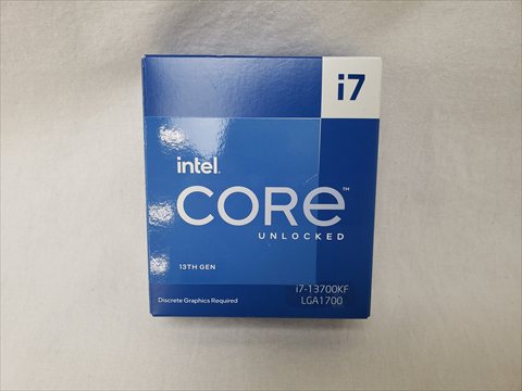 Core i7-13700KF BOX (3.4/2.5GHz 16(8+8)コア/24スレッド/TB Max3.0/スマートキャッシュ30M/内蔵グラフィック非搭載/TDP125W) 各サイトで併売につき売切れのさいはご容赦願います。