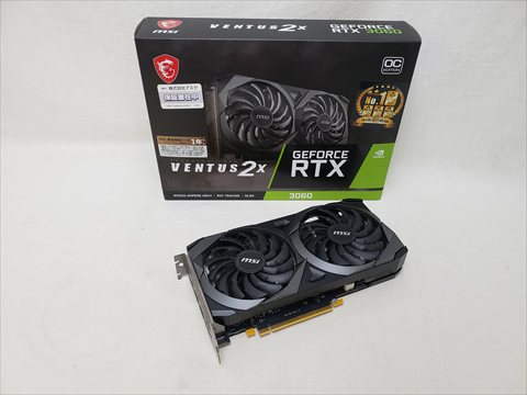 GeForce RTX 3060 VENTUS 2X 12G OC 各サイトで併売につき売切れのさいはご容赦願います。