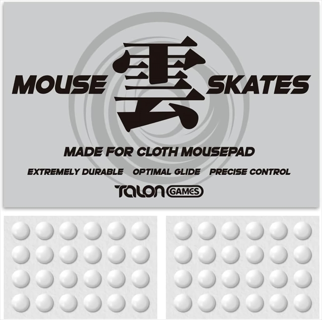TALONGAMES 雲シリーズ マウスソール 汎用 6mm 円形  48PCS（クロスマウスパッド専用） ☆6個まで￥250クリックポスト対応可能！