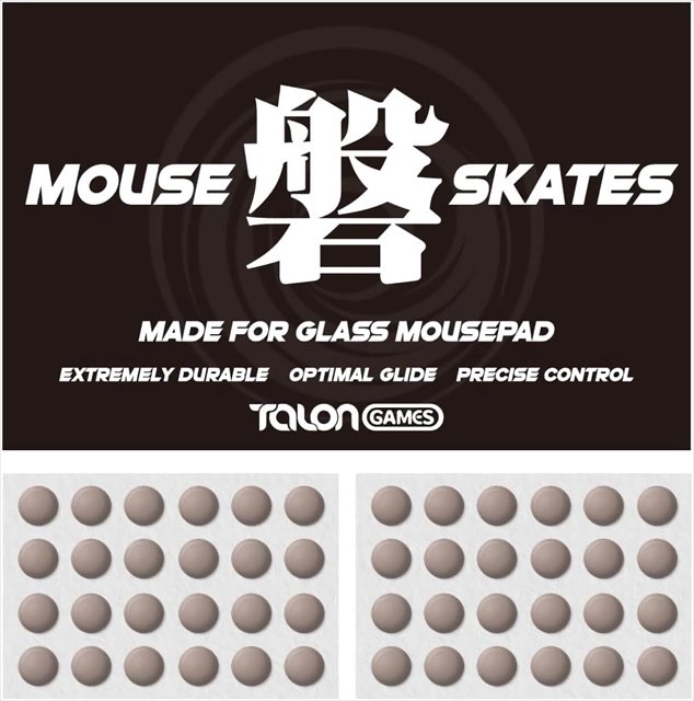 TALONGAMES 磐シリーズ マウスソール 汎用 6mm 円形  48PCS（ガラスマウスパッド専用） ☆6個まで￥250クリックポスト対応可能！