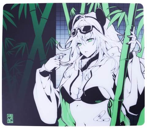 Uncle Panda ガラスマウスパッド Bamboo 不秋