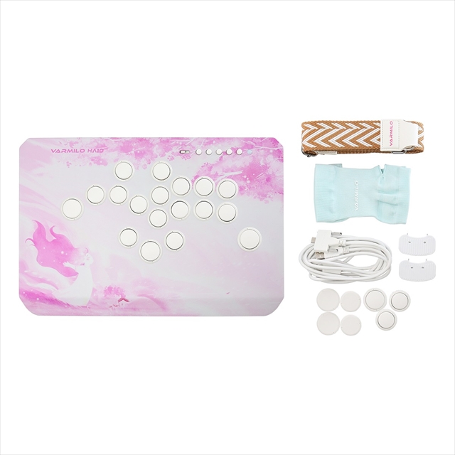 VARMILO HA10 Sakura Leverless Arcade Controller for Fighting Games for PC/PS4/PS5/NS/NS2