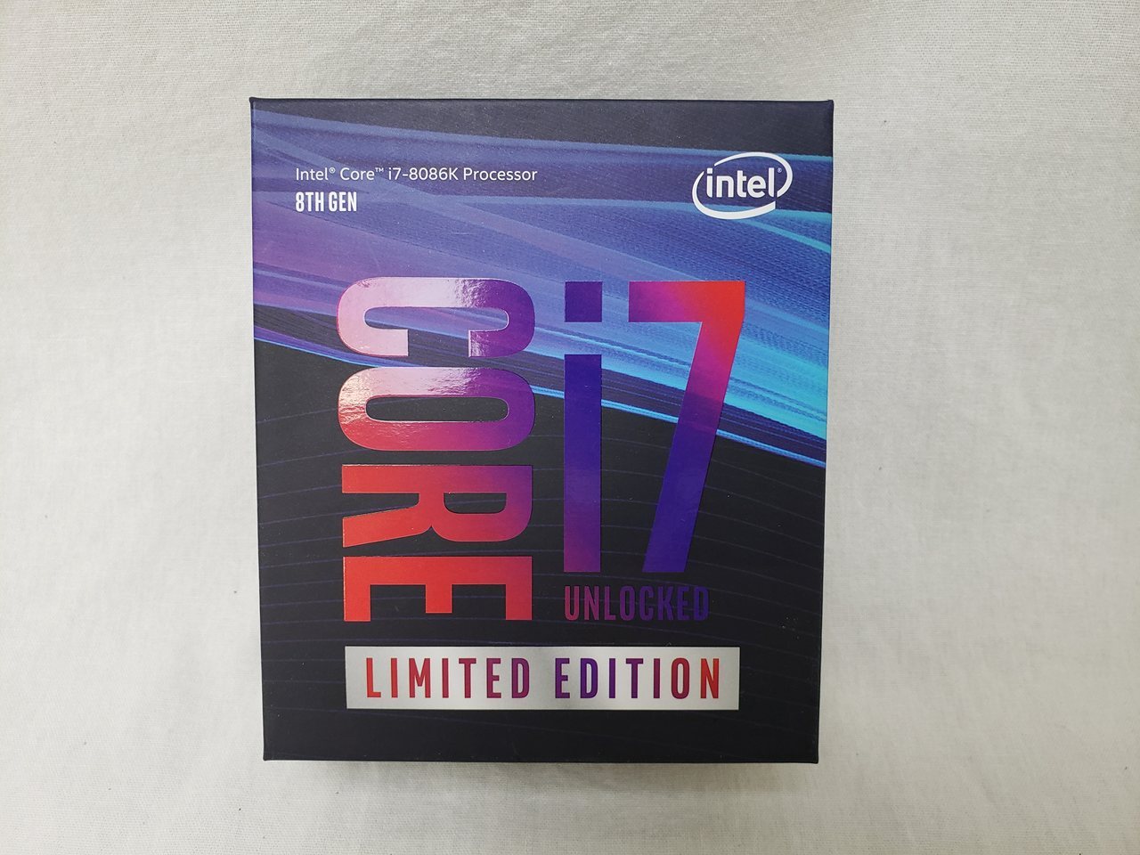 Core i7-8086K BOX (4.00GHz/ターボブースト時5.00GHz/6-core 12