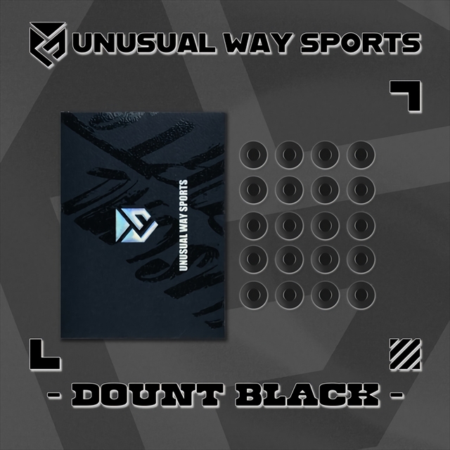 Unusual Way Sports Dot Donut Black 20粒 汎用型マウスソール ☆6個まで￥250クリックポスト対応可能！