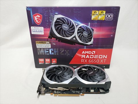 Radeon RX 6650 XT MECH 2X 8G OC 各サイトで併売につき売切れのさいはご容赦願います。
