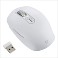 MUS-DKF239W 【感動ホイールマウス】Bluetooth・USB無線(デュアル)静音5ボタンBlueLEDマウス Sサイズ/ホワイト
