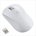 MUS-DKF242W 【感動ホイールマウス】Bluetooth・USB無線(デュアル)静音5ボタンBlueLEDマウス Mサイズ/ホワイト