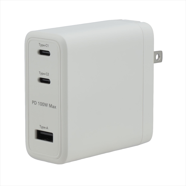 GH-ACU3PD-WH USB-AC充電器 3ポート 100W