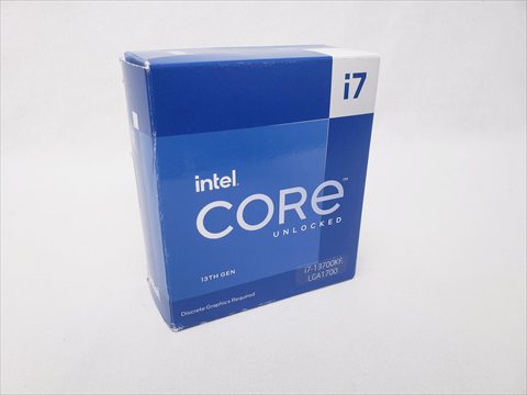 Core i7-13700KF BOX (3.4/2.5GHz 16(8+8)コア/24スレッド/TB Max3.0/スマートキャッシュ30M/内蔵グラフィック非搭載/TDP125W) 各サイトで併売につき売切れのさいはご容赦願います。