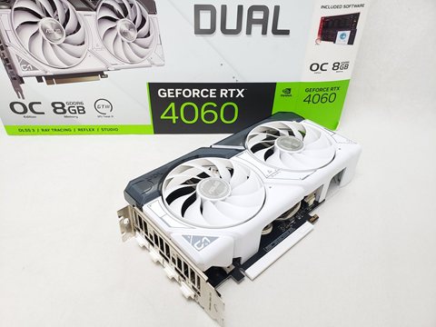 DUAL-RTX4060-O8G-WHITE 各サイトで併売につき売切れのさいはご容赦願います。