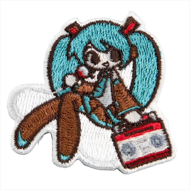 初音ミク 刺繍ステッカー Art by 亀山 ラジカセ TGR141-MRA-ONE