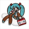 初音ミク 刺繍ステッカー Art by 亀山 ラジカセ TGR141-MRA-ONE
