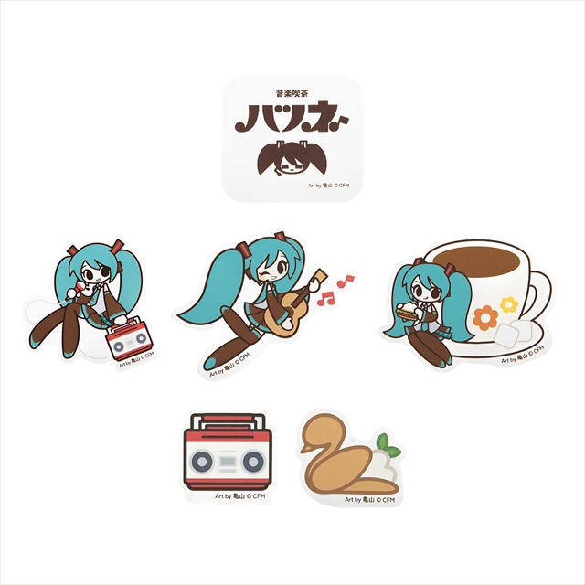 初音ミク ステッカーセット Art by 亀山 TGR146-MST-ONE