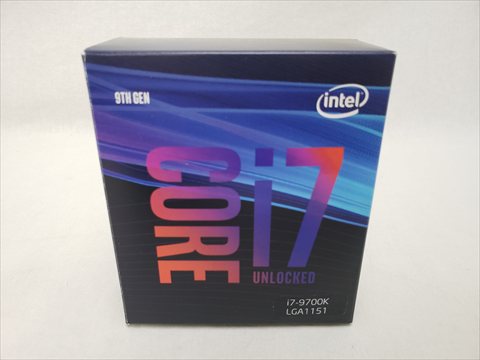 Core i7-9700K BOX (3.60GHz/ターボブースト時4.90GHz/8-core 8-thread/Total Cache 12MB/TDP95W/UHD Graphics 630) 各サイトで併売につき売切れのさいはご容赦願います。