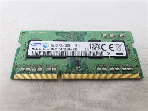 204Pin 1600(PC3L-12800) 4GB DDR3L S.O.DIMM 各サイトで併売につき売切れのさいはご容赦願います。