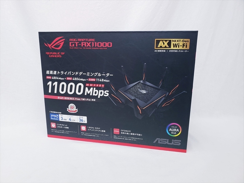 中古】 ROG Rapture GT-AX11000 【毎月第2土曜日はワンズの日】ワンズ