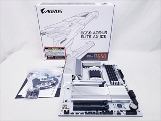 B650 AORUS ELITE AX ICE 各サイトで併売につき売切れのさいはご容赦願います。