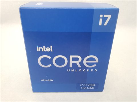 Corei7-11700K BOX (3.6GHz/Turbo Boost 4.9GHz/Turbo Boost Max 5.0GHz/8コア 16スレッド/スマートキャッシュ16M/TDP125W) 各サイトで併売につき売切れのさいはご容赦願います。