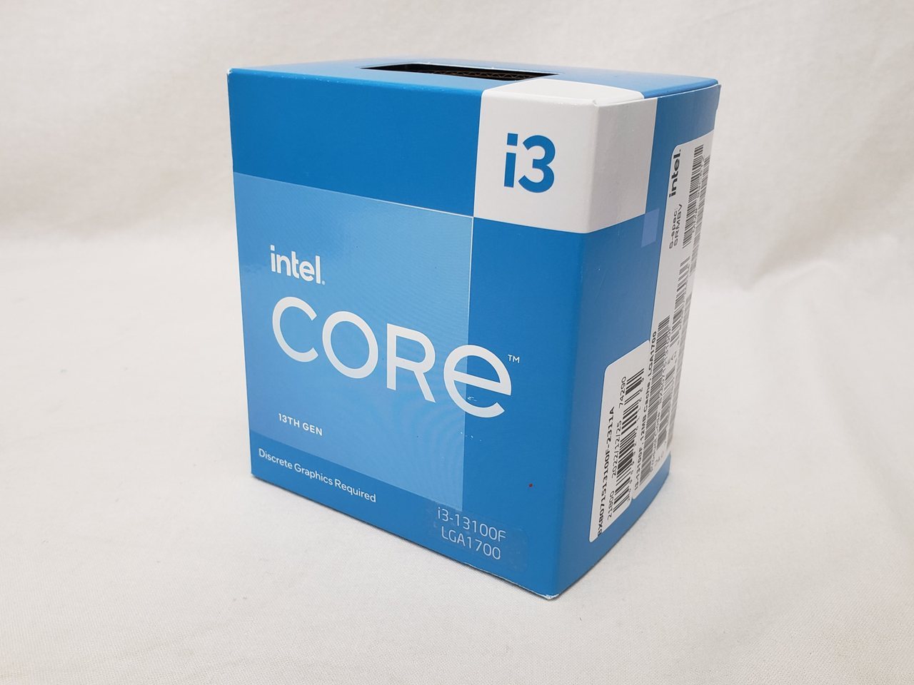 Core i3-13100F BOX (3.4(4.5)GHz/4コア 8スレッド/スマートキャッシュ