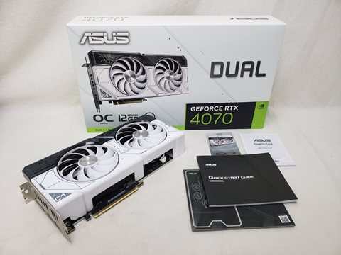 DUAL-RTX4070-O12G-WHITE 各サイトで併売につき売切れのさいはご容赦願います。