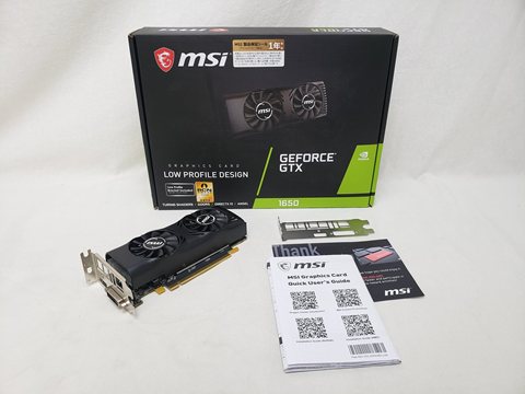 GeForce GTX 1650 4GT LP 各サイトで併売につき売切れのさいはご容赦願います。
