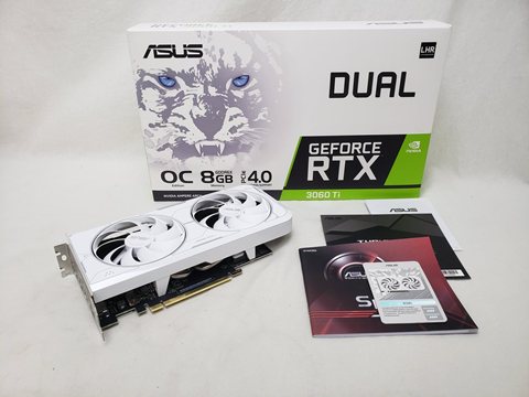 DUAL-RTX3060TI-O8GD6X-WHITE 各サイトで併売につき売切れのさいはご容赦願います。
