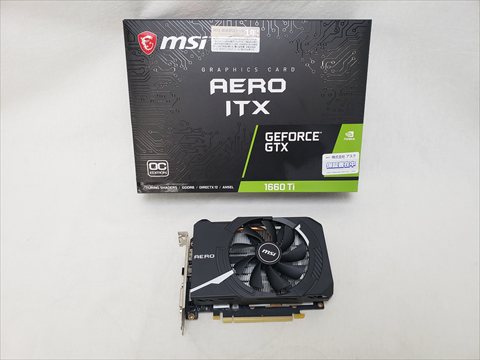 GeForce GTX 1660 Ti AERO ITX 6G OC 各サイトで併売につき売切れのさいはご容赦願います。
