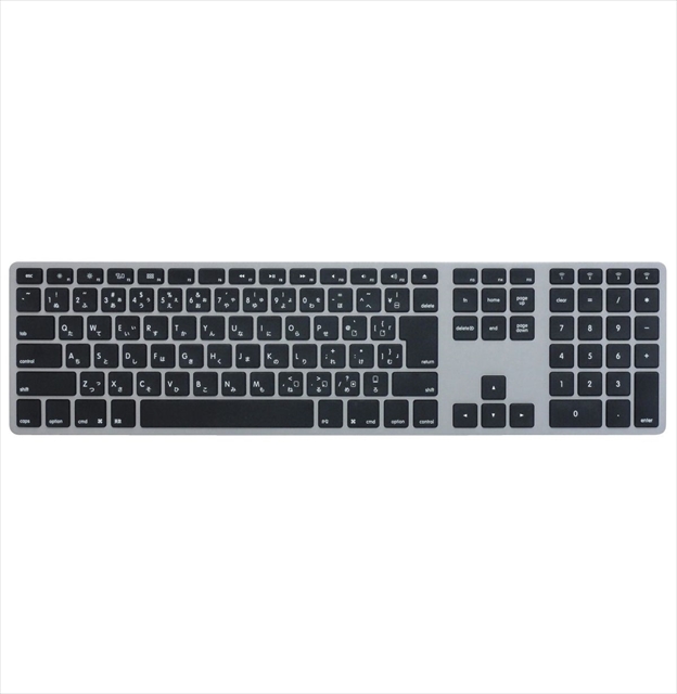 FK418BTB-JP/3 Matias Wireless Aluminum Keyboard - Space gray 日本語配列