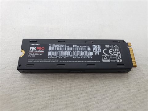 980 PRO with Heatsink MZ-V8P2T0 各サイトで併売につき売切れのさいはご容赦願います。