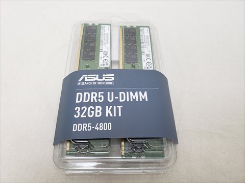 PC5-38400(DDR5 4800) 16GB x2　★こちらのメモリだけでの販売はできません、PC（弊社組立）のご注文分の場合のみご購入いただけます。★ 各サイトで併売につき売切れのさいはご容赦願います。
