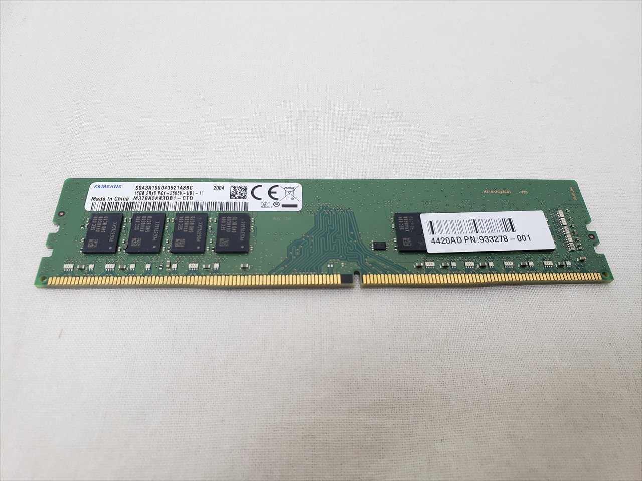 PP-「P」　4枚 Hanye ノートPC用メモリ PC4-21300(DDR4-2666) 16GB SODIMM Hanye 1.2V