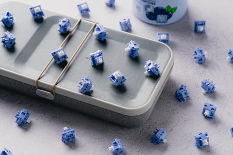 【35個】 Dangkeebs Blueberry Milk Tactile Switches ☆1個まで￥250クリックポスト対応可能！