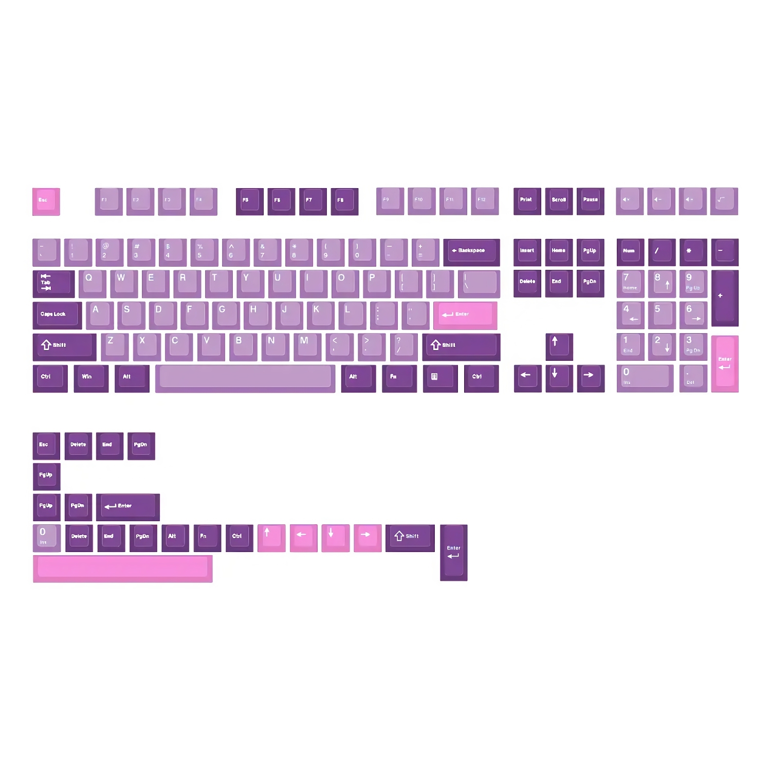 SPM PBT Pastel Purple 130Key | 交換キーキャップ | キーボード