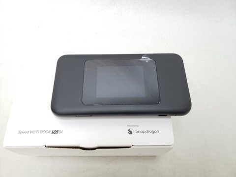 Speed Wi-Fi DOCK 5G 01 【UQ SIMFREE】 各サイトで併売につき売切れのさいはご容赦願います。