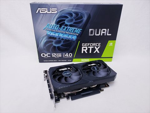 中古自作PC RTX3060 DUAL-RTX3060-O12G-V2 各サイトで併売につき売切れのさいはご容赦願い