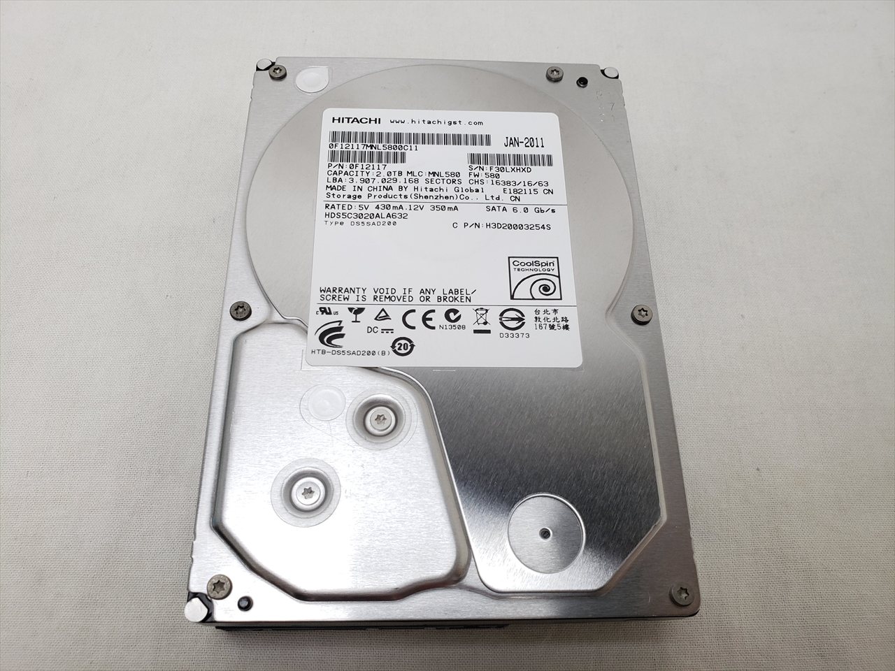 自作パソコン　HDD2っ搭載　本体のみ HDS5C3020ALA632 各サイトで併売につき売切れのさいはご容赦願います