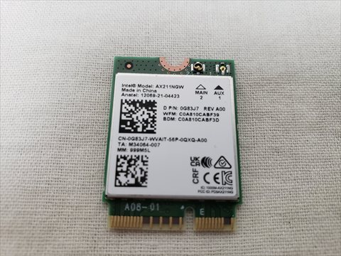 Wi-Fi 6E AX211NGW 各サイトで併売につき売切れのさいはご容赦願います。